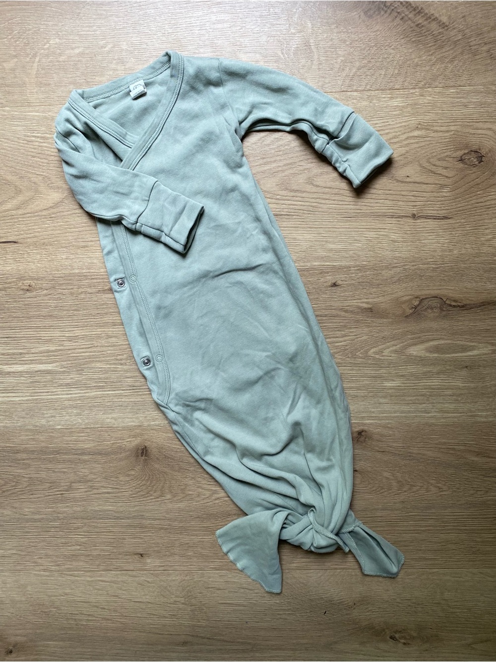 Colored organics sleep gown - Sage Green